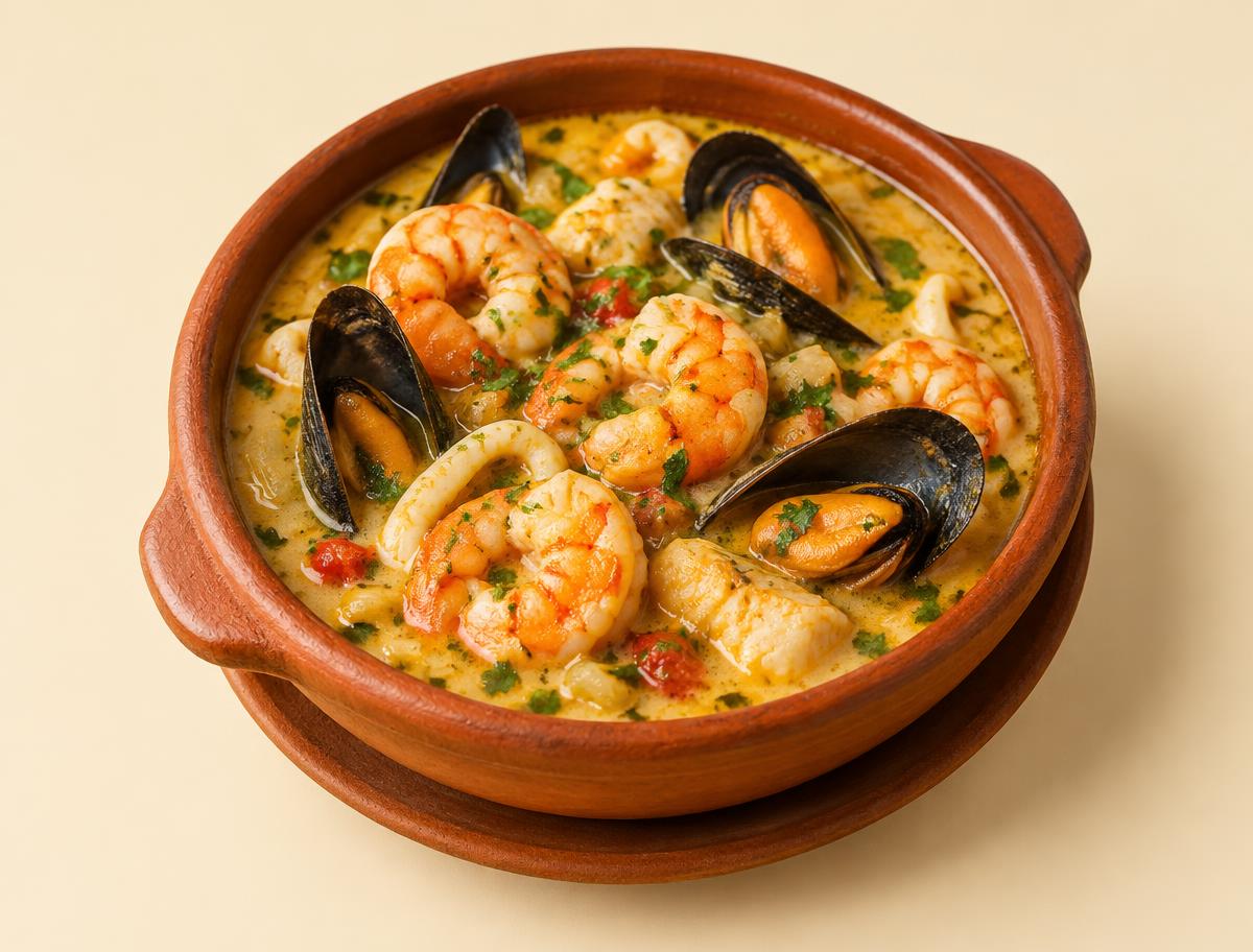 Cazuela de mariscos